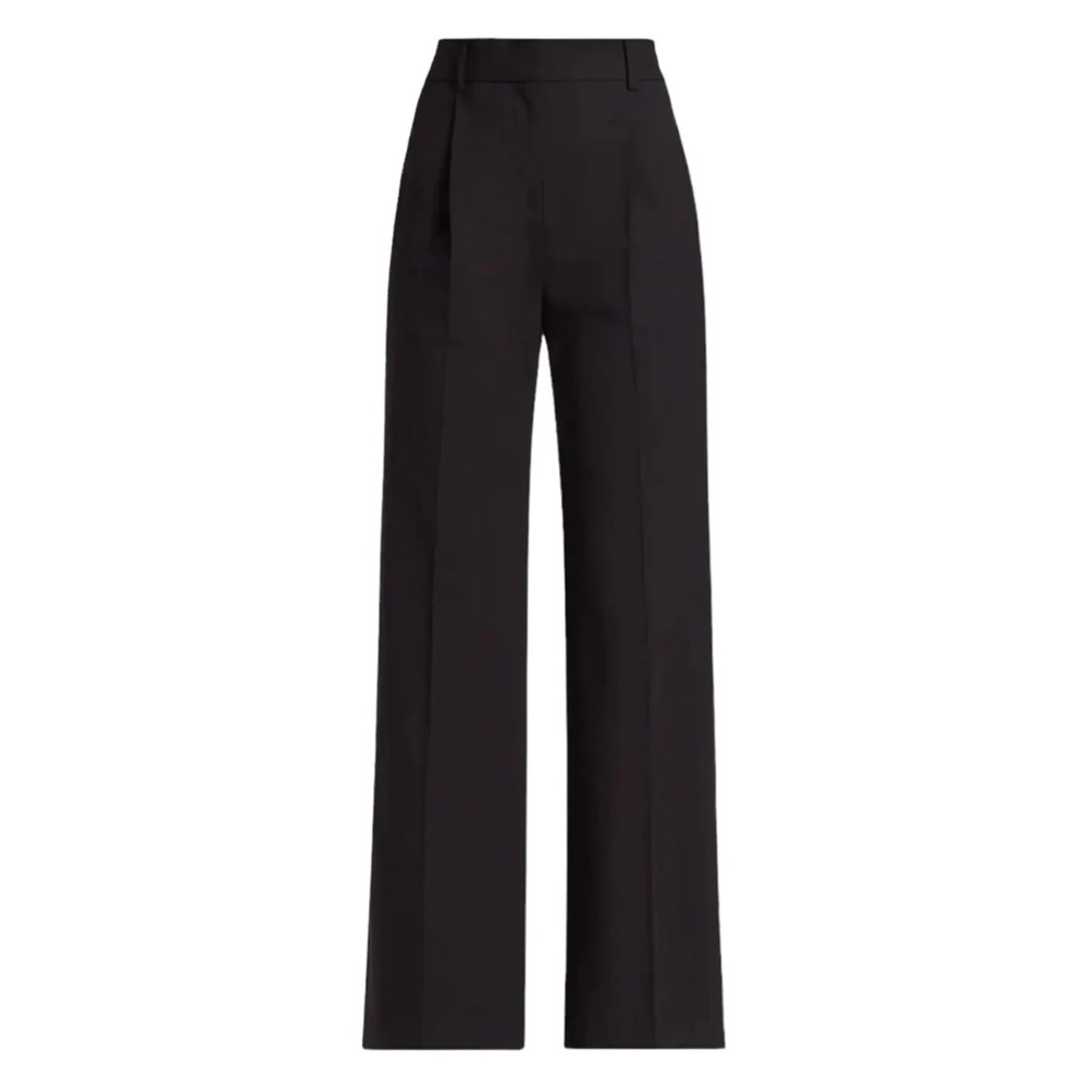 NWOT Veronica Beard Size 8 Ollie High Waist Wide Leg Pants - Black